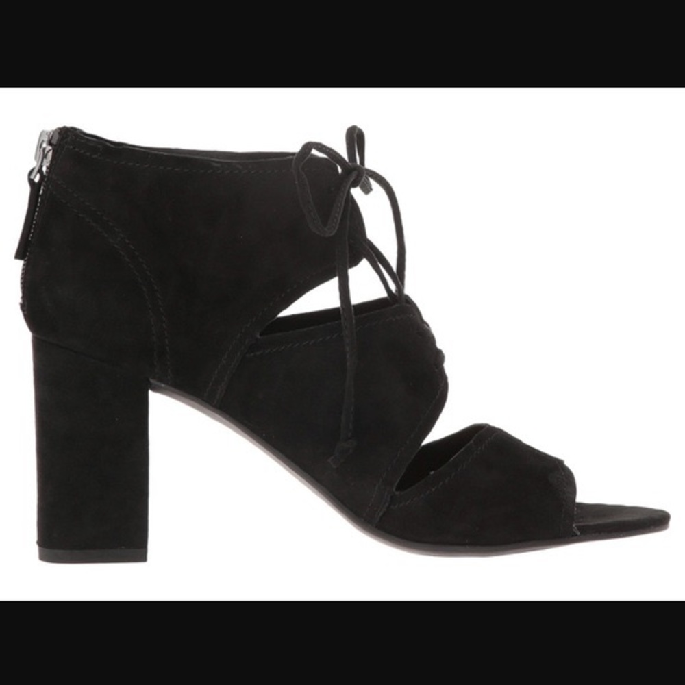 Franco Sarto Gazella Lace-up Bootie Heel Black 8